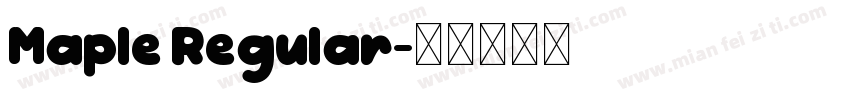Maple Regular字体转换